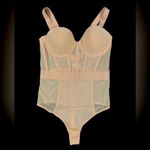 DKNY blush pink corset bodysuit